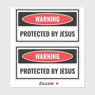 Adesivo Protegido por Jesus