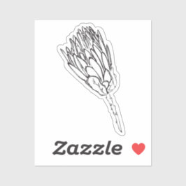 Adesivo proteico de recorte personalizado preto e 