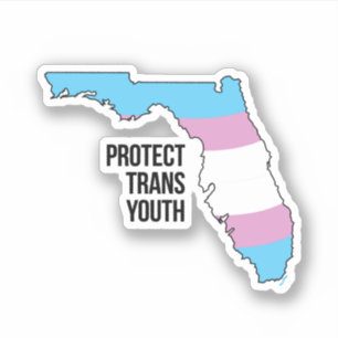 Adesivo Proteja a Juventude Trans do Florida