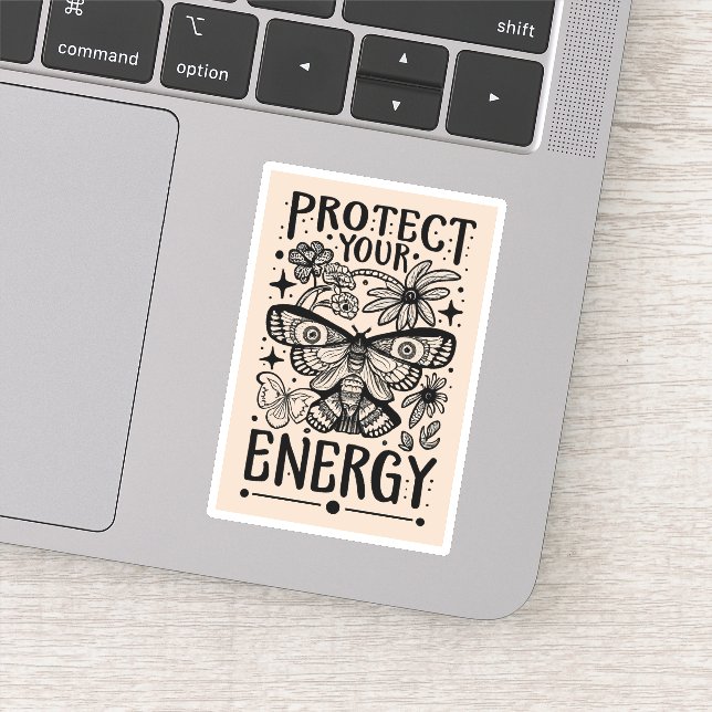 Adesivo Proteja a sua estética enrolada de energia (Detalhe)