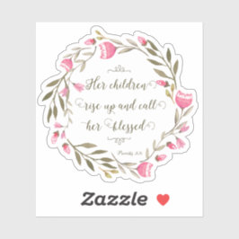 Adesivo Proverbos de script de dia de as mães 31:2