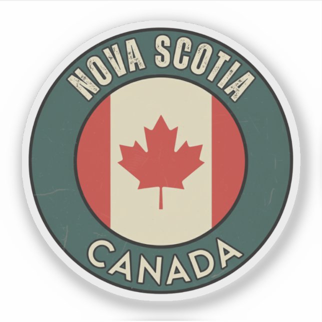 Adesivo Província da Nova Escócia Canadá (Frente)