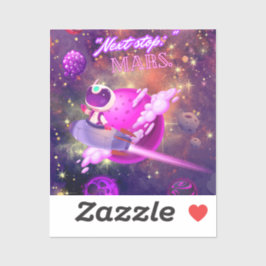 Adesivo Próxima parada Marte