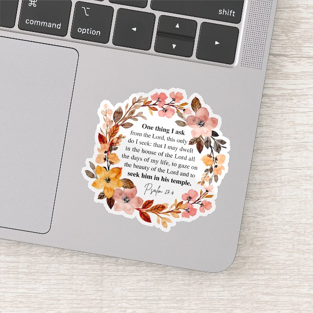 Adesivo Psalm 27:4 One Thing I Ask (Detalhe)