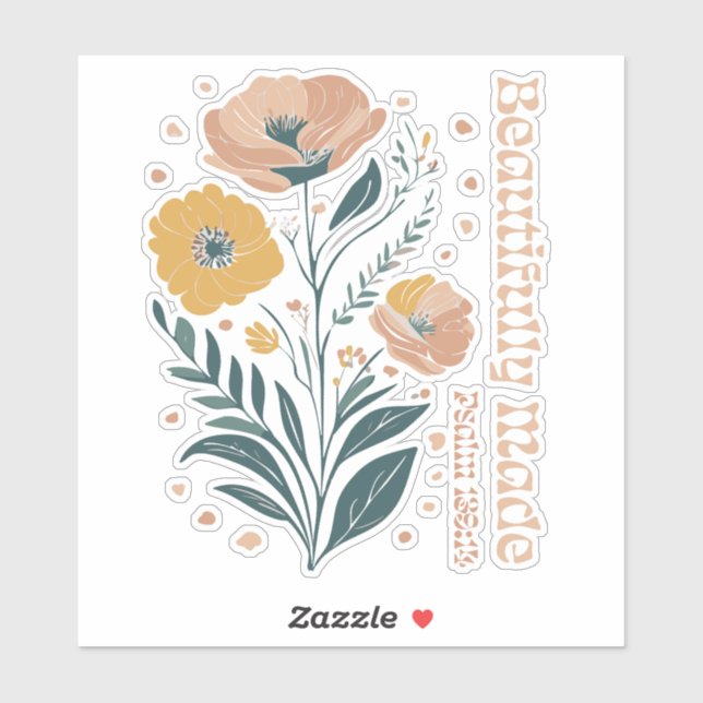 Adesivo Psalm Boho Christian Inspirationa (Folha)