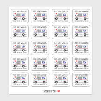 Adesivo Psst, USPS Worker! Obrigado Por Tudo Que Você Faz!