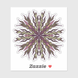 Adesivo Psychedelic Eye Plant - Surreal Botanical Mandala