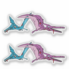 Adesivo Pterodáctilos Zumbis