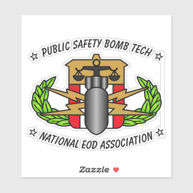 ADESIVO PUBLIC SAFETY BOMB TECH STICKER (Folha)