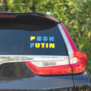 Adesivo Puck Futin Sticker Suporte de Sinalizador Ucranian