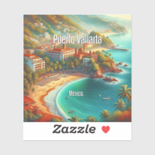 Adesivo Puerto Vallarta Mexico 3 Inch Vinyl Sticker
