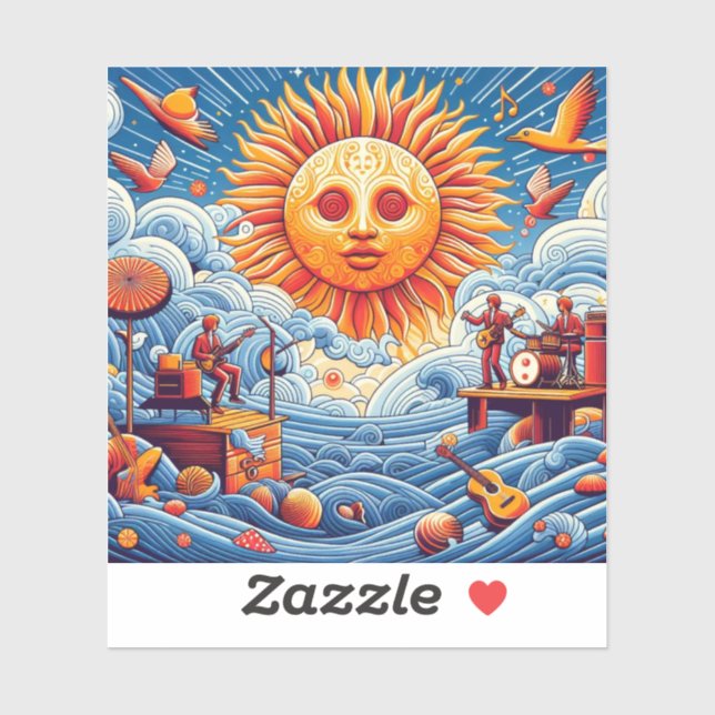 Adesivo Pulmão do Oceano Solto: Arte Vibrante no Festival  (Folha)