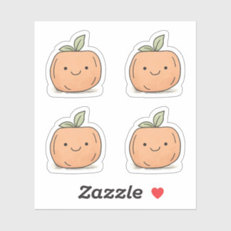 Adesivo Pumpkin De Corante Laranja De Kawaii