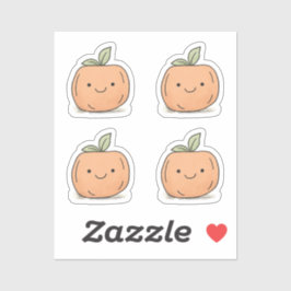 Adesivo Pumpkin De Corante Laranja De Kawaii