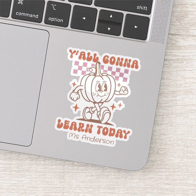 Adesivo Pumpkin e Cotação do Professor Retroativo Personal (Detalhe)