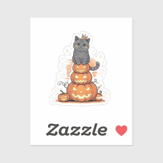 Adesivo Pumpkin King Brit - Regal British Shorthair (Folha)