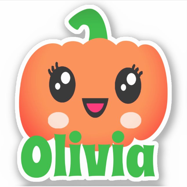 Adesivo Pumpkin Name Sticker (Frente)