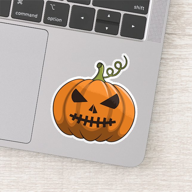 Adesivo Pumpkin Party Sticker - Halloween Jack-o'-Lanterna (Detalhe)