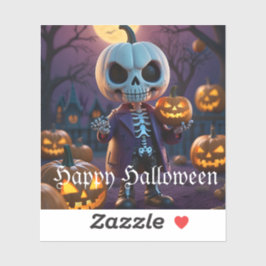 Adesivo Pumpkin Patch Skeleton Companion