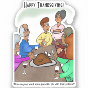 Adesivo Pumpkin Pie Politics Custom Cut Stickers