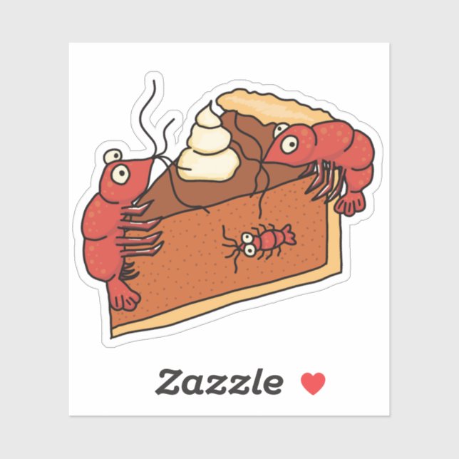 Adesivo Pumpkin Pie Shrimp Sticker (Folha)