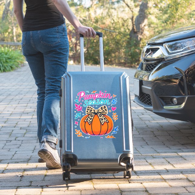 Adesivo Pumpkin Season Leopardo Arco - Bonito Queda (Mala Insitu)