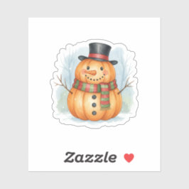 Adesivo Pumpkin snowman