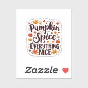 Adesivo Pumpkin Spice E Tudo O Belo Halloween