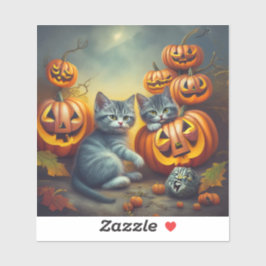 Adesivo Pumpkin Spice Kittens: A coisa mais fofa que vão v