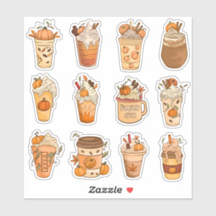 Adesivo Pumpkin Spice Laterais Stickers Pack