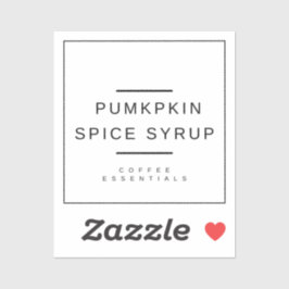 Adesivo Pumpkin Spice Sticker