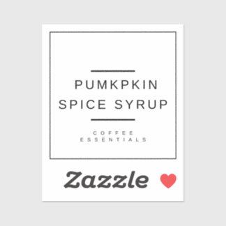 Adesivo Pumpkin Spice Sticker