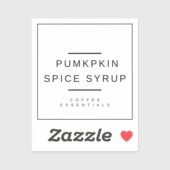 Adesivo Pumpkin Spice Sticker (Folha)