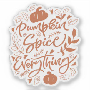 Adesivo Pumpkin Spice Tudo