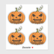 Pumpkin Stickers - Halloween Jack-o-Lanterna