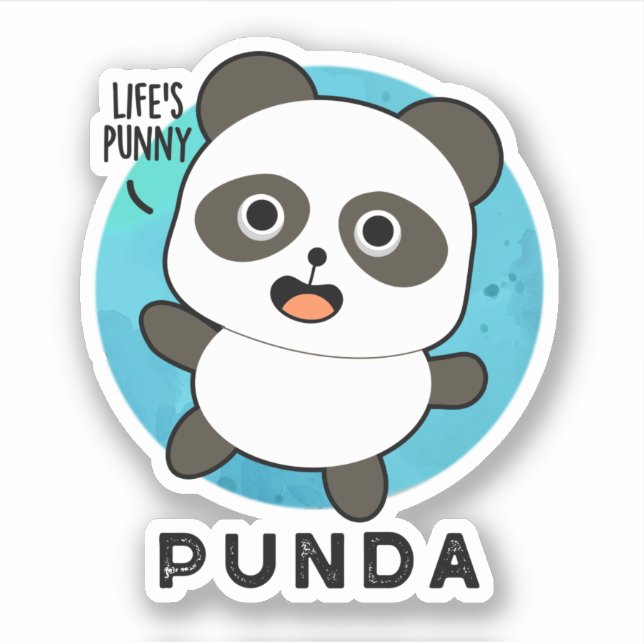Adesivo Punda Funny Animal Panda Pun (Frente)