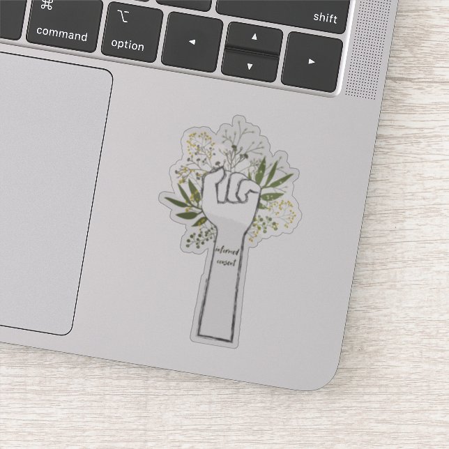 Adesivo Punho de Consentimento Informado (Detalhe)