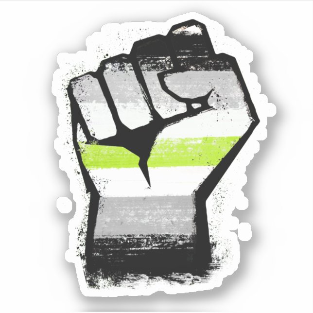 Adesivo Punho de Protesto Agênero (Frente)