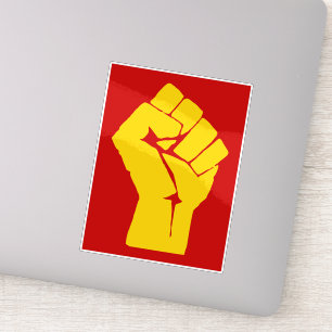 Adesivo Punho, Rebelde, Revolta, Resistência, Estilo Comun