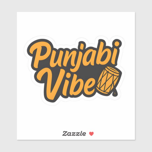 Adesivo Punjabi Vibe – Desi Swag Sticker (Folha)