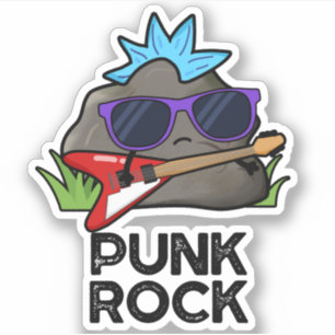 Adesivo Punk Rock Funny Music Pun