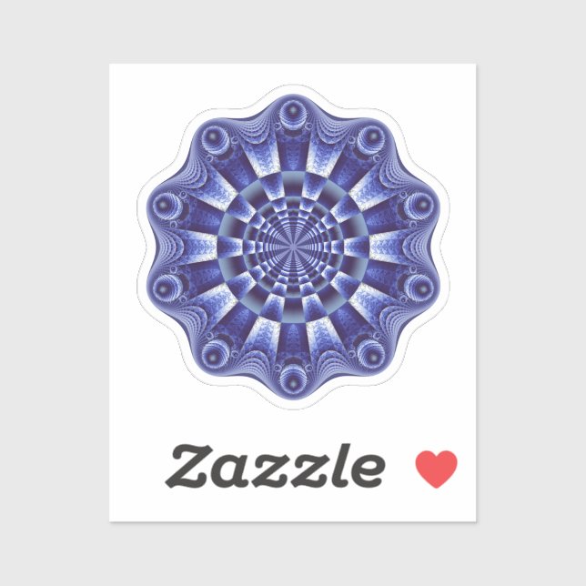 Adesivo Purple Mandala (Folha)