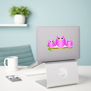 Adesivo Purple Owls Design