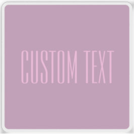 Adesivo Púrpura e Rosas claro de Pastel | Texto Editável M