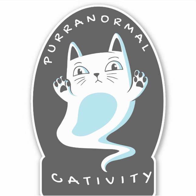 ADESIVO PURRANORMAL CATIVITY HALLOWECAT LOVER (Frente)