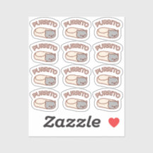 PURRITO Cat Burrito DOZEN MiniStickers