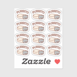 Adesivo PURRITO Cat Burrito DOZEN MiniStickers