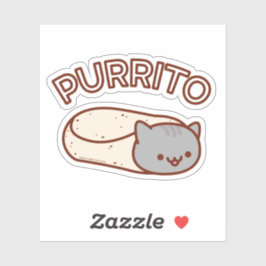 Adesivo PURRITO Cat Burrito Sticker