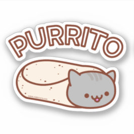 Adesivo PURRITO Cat Burrito Sticker