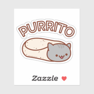 Adesivo PURRITO Cat Burrito Sticker